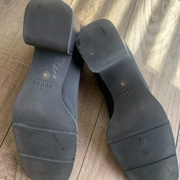 Gucci black micro ankle boots size 9. Preowned - Picture 5 of 7